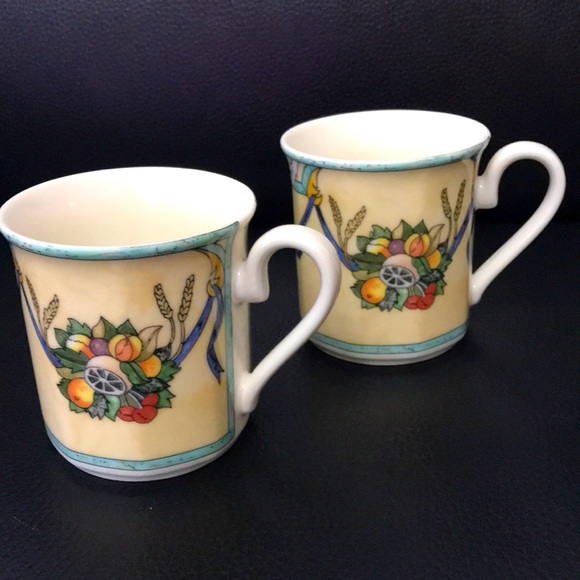 Villeroy Boch set of 2 coffee mugs CASTELLINA . Mint! - Picture 1 of 3
